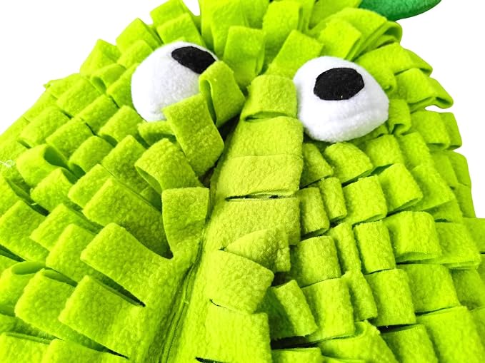 Dog Snuffle Mat Fleece Foraging Fruit Design Mats Small Animals Interactive Feeding Toy Anti Slip Slow Feeder Pet Treat Dispenser for Dogs Rabbits Guinea Pigs (Pear)