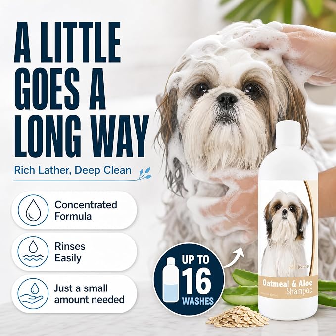 Healthy Breeds Shih Tzu Oatmeal Shampoo with Aloe 16 oz