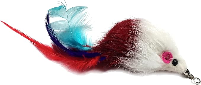 Pet Fit for Life 7 Piece - Plus Bonus - Replacement Feathers and Soft Furry for Interactive Cat and Kitten Toy Wands…