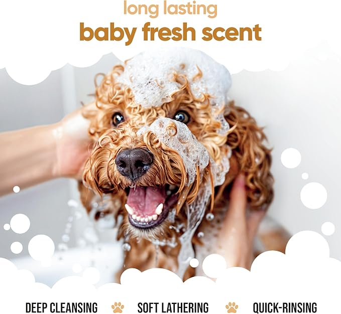 Oatmeal Dog Shampoo by Buddycare | Shampoo for Dogs with Irritated Skin | Relieving and Rehydrating | with Aloe Vera and Pro Vitamin B5 (50.72oz)