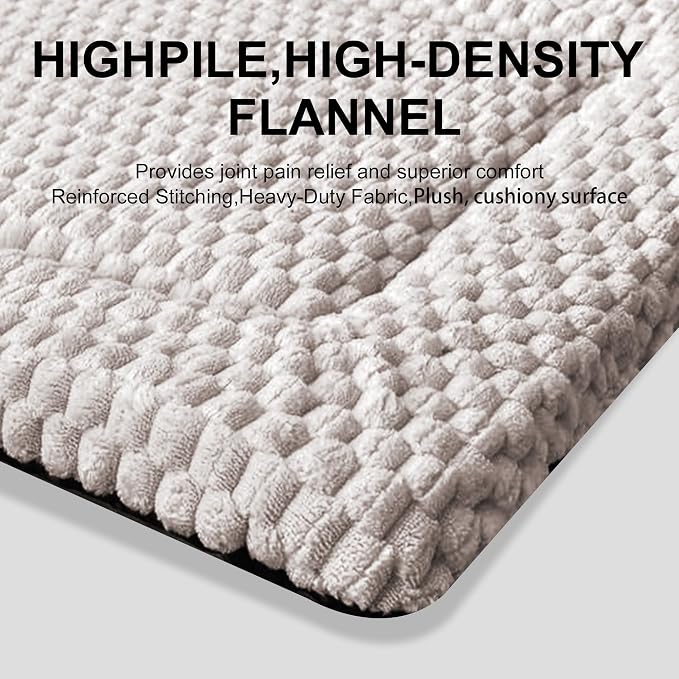 Dog Bed Mat - Dog Crate Pad - Reversible Mat for Pet Comfort - Soft Bed Crate Pads for All Seasons - Durable, Machine Washable Mat for Crates, Travel, and Home (Light Gray, 18" L*14" W*1.5" Th)
