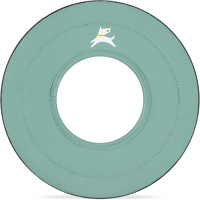 OllyDog Super Flyer Dog Flying Disc – Floating Fetch Toy for Water Play, Soft Eco-Friendly Recycled Fabric, Gentle on Teeth, 11" for Medium & Large Dogs (Surf, 11")