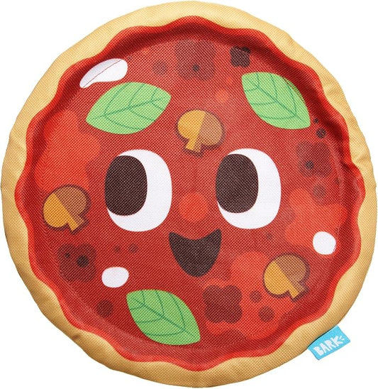 Barkbox Signore Pizza Face Dog Toy | Fluff-Free Crinkle Pizza Toy with T-Shirt Rope | Durable Dog Toys Dogs & Puppy Essentials