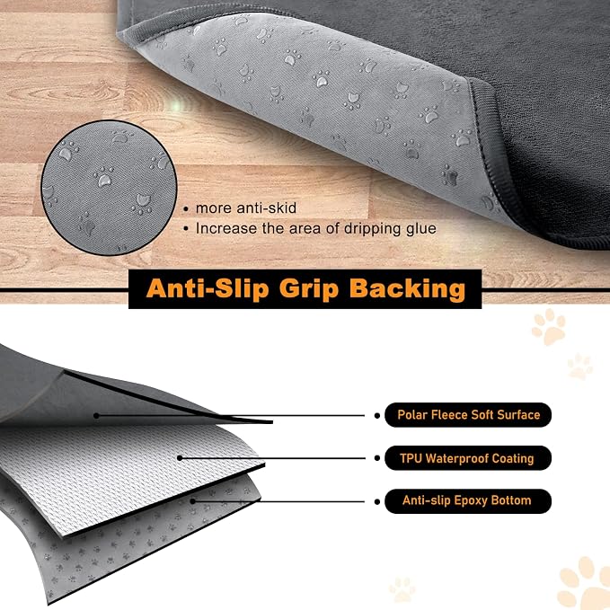 Washable Pee Pads for Dogs, 48x60 2PACKS Reusable Whelping Pads, Absorb Dog Mats Non-Slip Puppy Training Pads for Whelping, Potty, Training, Playpen, Crate