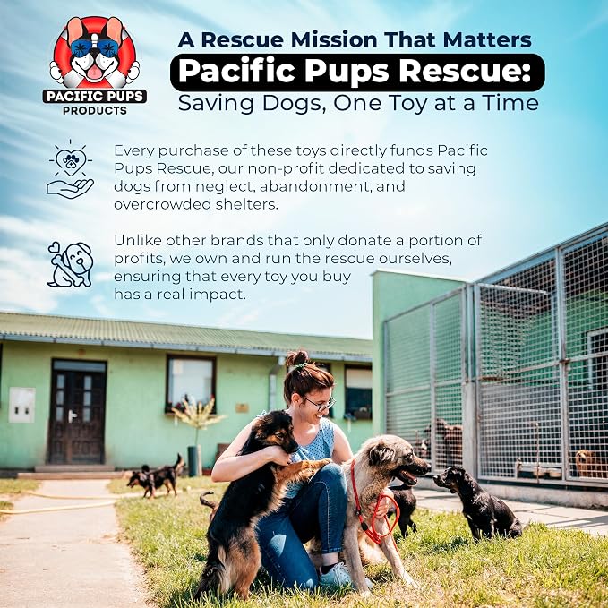 Giant Dog Rope Toys for Extra Large Dogs - 42 Inch, 6 Knot Tough Rope Chew Toys for Large Dogs - Benefits Non-Profit Animal Rescue - Indestructible Dog Toy for Aggressive Chewers (2 Pack)