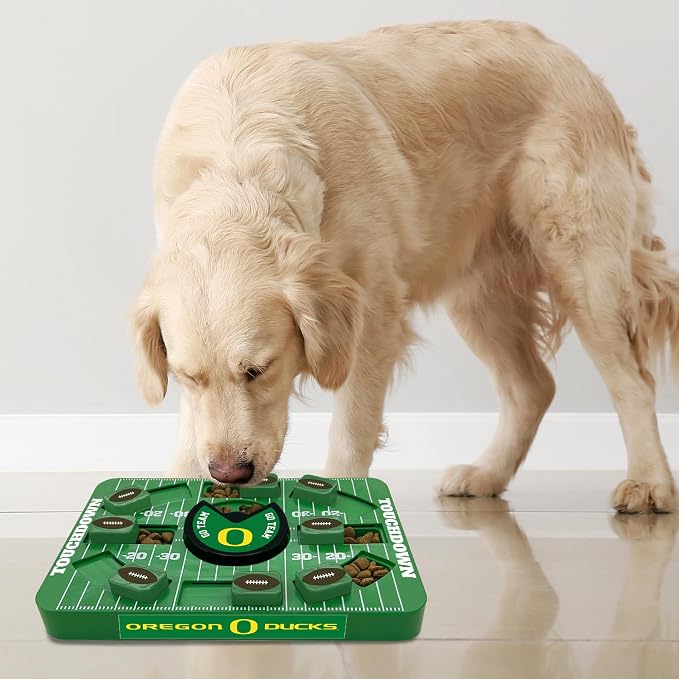 Pets First NCAA OREGON LARGE PUZZLE TOY, Dog Puzzle Treat Toy, New Large Size, Interactive Dog Treat Toy, Dog Slow Feeding Toy