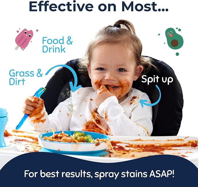 Miss Mouth's Messy Eater Stain Treater Spray, Laundry Stain Remover, 16 Oz | Newborn & Baby Essentials; Cleans Off Food, Grease, Coffee; Use on Laundry, Underwear, Fabric