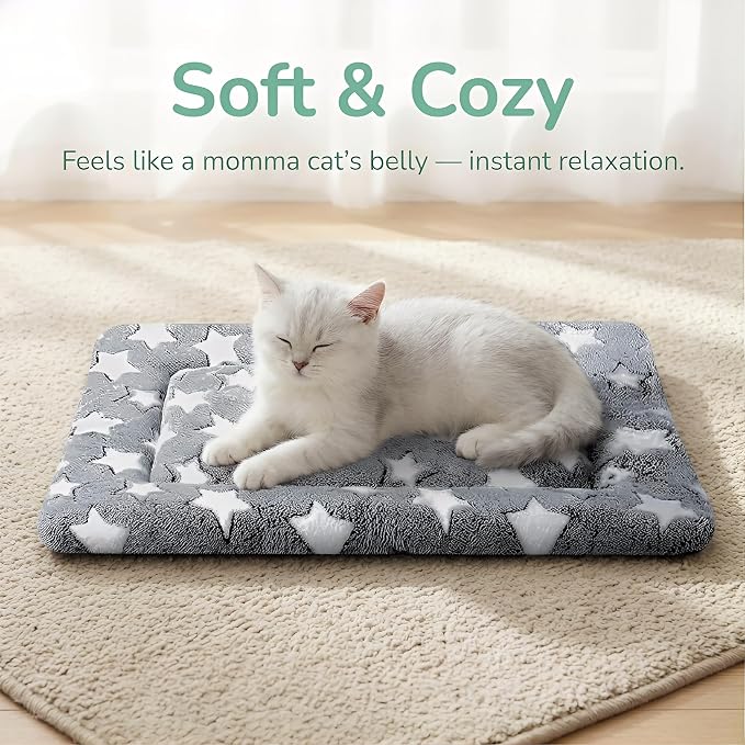 Dog Bed Mat 4 Pcs - Reversible Dog Crate Bed Mats, Soft & Breathable Kennel Pad, Durable Crate Bed for Dogs & Cats