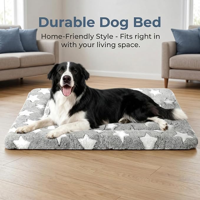 Dog Bed Mat - Reversible Dog Crate Bed Mats, Soft & Breathable Kennel Pad, Durable Crate Bed for Small Medium Large Dogs & Cats