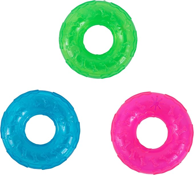 Petface (Toyz Play Ring Dog Toy, Blue/Green/Pink (One Colour Supplied at Random)