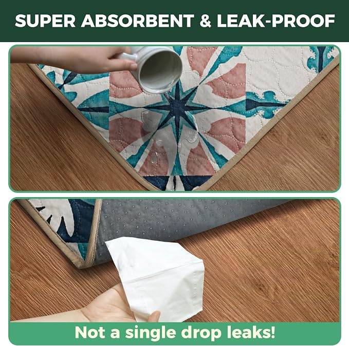 FXW Washable Pee Pads for Dogs, Super Absorbent, 35" Square, 2 Packs | Machine washable, Non-slip backing