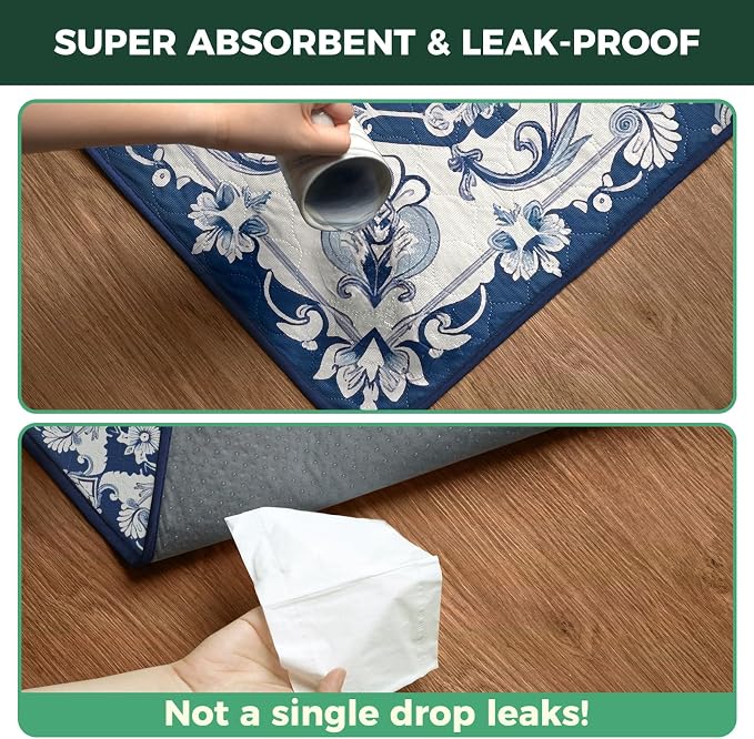 FXW Washable Pee Pads for Dogs, Super Absorbent, 23" x 35", 2 Packs | Machine washable, Non-slip backing