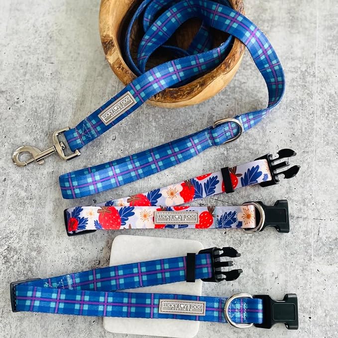 Lucky Love Dog - Adjustable Dog Collar with Easy Click Buckle for Large Dogs, Durable, & Comfortable for Male & Female Dogs, Pet Collar for Puppies & Adult Ones - Scotty, Large