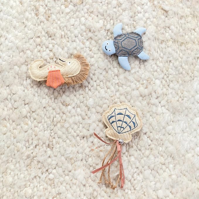 Fringe Studio Vitamin SEA Buds Earth Friendly 3Pcs Mini Cat Toy Set, PetShop Collection (733009)