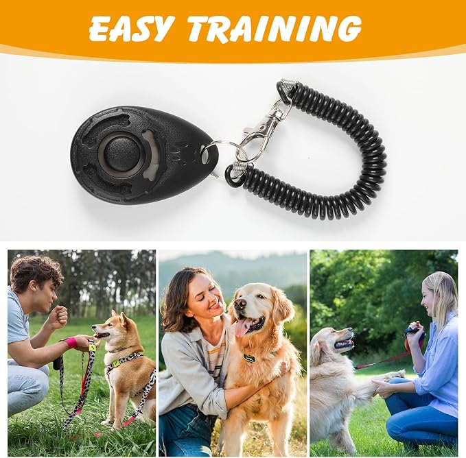 ondware Dog Treat Pouch with Waist Belt, Clicker & Poop Bags | Waterproof oxford fabric, drawstring closure, 3.6-cup capacity, adjustable 22.6–40.4 in belt, for training and walks
