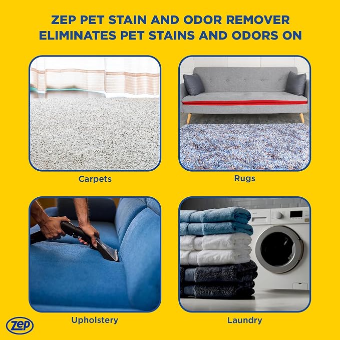 Zep Pet Stain and Odor Remover - 32 oz (Cases of 4)