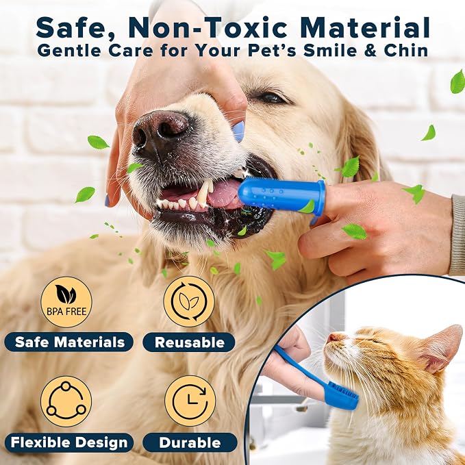 6PCS Grooming & Bath Supplies for Dogs, Cats | Dog Washing Gloves | Dog Bath Brush | Dog Shower Brush | Pet Grooming Gloves | Dog Grooming kit | Pet Supplies for Showerhead & Sprayer (Navy Blue)