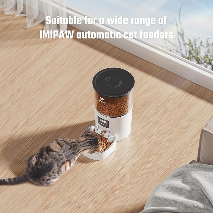 IMIPAW Automatic Cat Feeders Replacement Food Bowl (Silver)