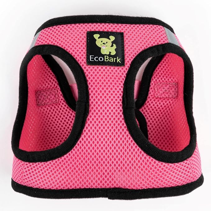EcoBark Step in Dog Harness Reflective Soft Ultra Padded Mesh Dog Harnesses for XXS, XS, Small, and Medium Dogs Eco-Friendly Comfort Secure Halter No Pull Adjustable Pet Vest