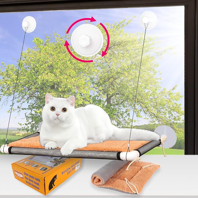 ZALALOVA Cat Window Perch Suction Cups (Set of 6) for Cat Seat Hammock
