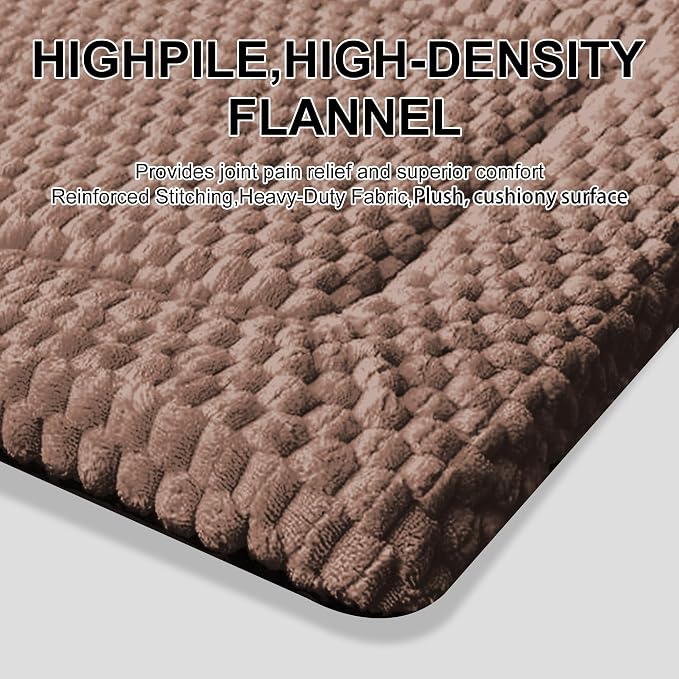 Dog Bed Mat - Dog Crate Pad - Reversible Mat for Pet Comfort - Soft Bed Crate Pads for All Seasons - Durable, Machine Washable Mat for Crates, Travel, and Home (Dark Brown, 18" L*14" W*1.5" Th)