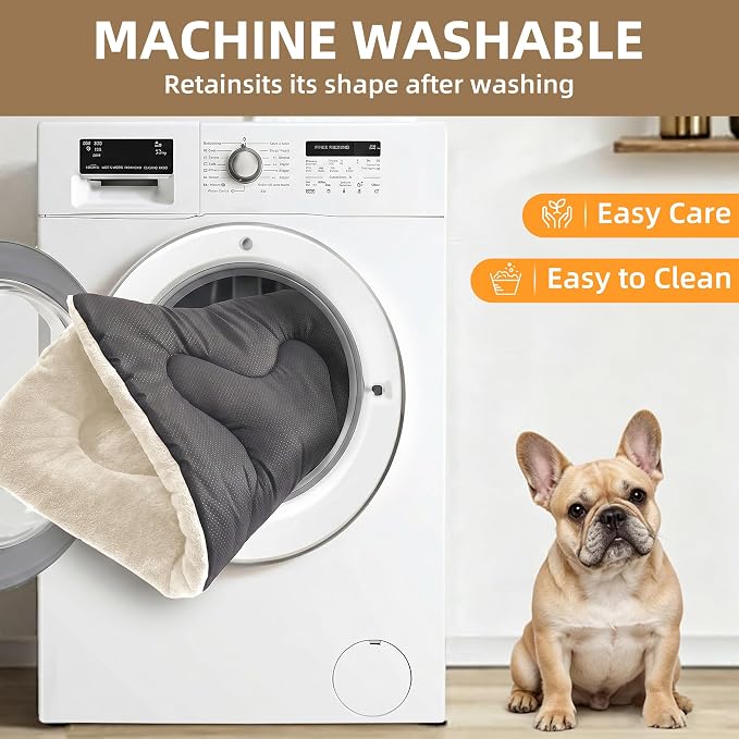 Dog Bed 36" for Metal Crate Pad,Washable Sleeping Mat for Medium/Large Pets | Soft faux rabbit fur, non-slip,machine wash/dry, plush cushioning, for crates, floors & travel, multiple sizes for all breeds