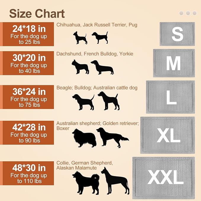 BEAUTYZOO Dog Crate Pad Washable Ultra Soft Pet Kennel Mat XLarge, 48" Gray | Ultra Soft Crate Pad,Anti-Slip Bottom,Waterproof Lining Protects Floors & Furniture,Comfortable Cozy Mats for Cage Car Travel