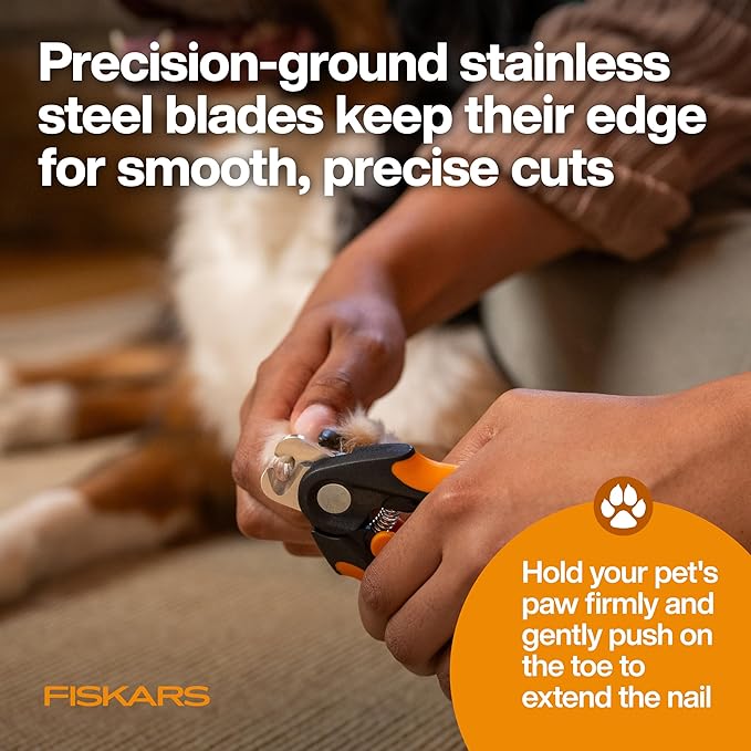 Fiskars Pet Large Nail Clippers, Cat and Dog Trimmers for Grooming, 5.75" (Pack of 6)