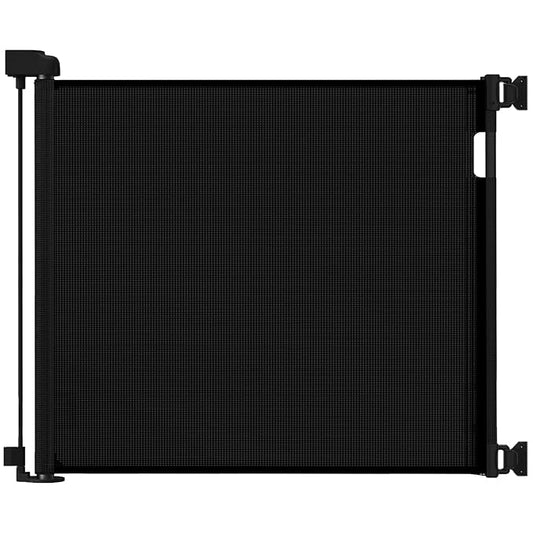 Veraste Retractable Baby Gate for Doorways and Stairs, Mesh Safety Gate for Pet, Indoor & Outdoor Use, One-Hand Operation, Easy Installation, 33.6" Tall, Expands to 71" Wide（Black,33.6"x71"）