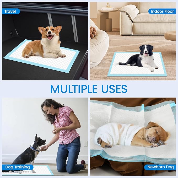 28" x 30" Dog Pee Pads Extra Large, Super Absorbent Leakproof Quick Drying | 50 Count Pee Pads, Training Puppy Pads Disposable Pee Pads for Dogs