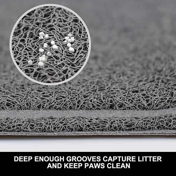 Pet Feeding Mat for Small Dogs and Cats 24" x 16" Flexible and Waterproof Dog Bowl Mat for Food and Water, Easy to Clean Dog Food Mat with Non Slip Backing
