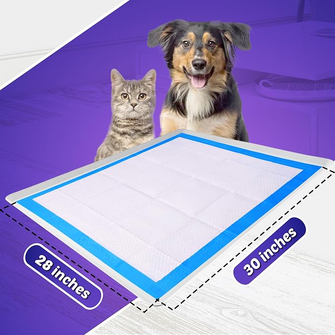 TidyFriend Dog Pee Pad Holder Tray Fits for 28” x 30” Wee Wee Pee Pads - Stable Grip, Raised Edges, Quick-Wipe Silicone Surface Dog Potty Tray Holder for Indoor Flooring Protection (White)