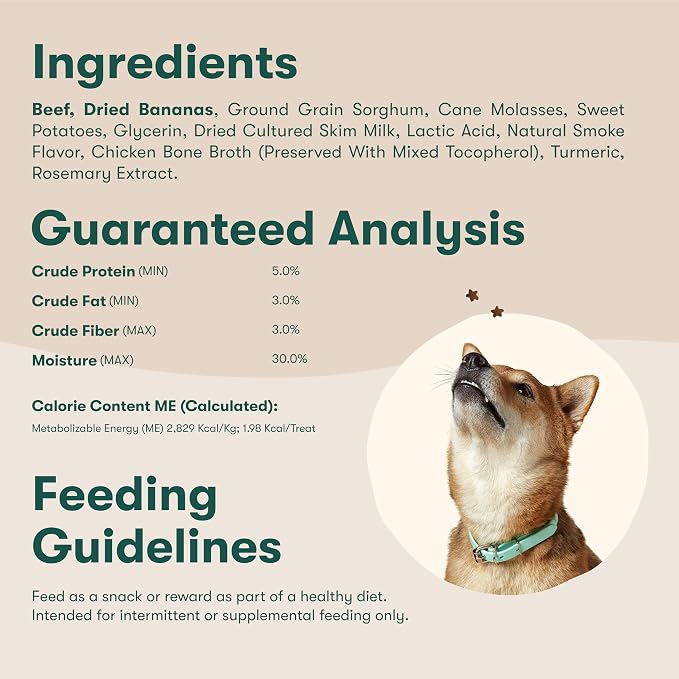 Jinx Dog Training Treats, Bite-Sized Training Treats for Dogs, Beef, 4oz | 6 Pack Healthy Dog Treats Training with Grass-Fed Beef, Vitamins for Immunity & No Fillers for Puppies, Adults & Seniors