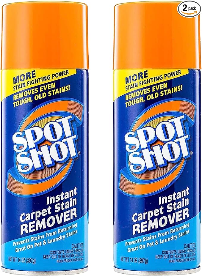 Spot Shot Instant Carpet Stain Remover Aerosol 14 oz can - 2 Pack