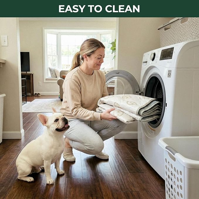 FXW Washable Pee Pads for Dogs, Super Absorbent, 49" Square, 2 Packs | Machine washable, Non-slip backing, Fits 24"H 8-Panel FXW AuraSpace Acrylic Playpens