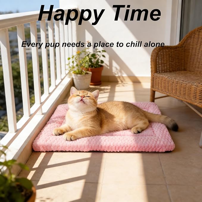 Cat Bed Mat - Durable & Cute Crate Beds for Extra Small Dogs & Cats, Comfortable Kennel Pad for Home, Crate & Travel