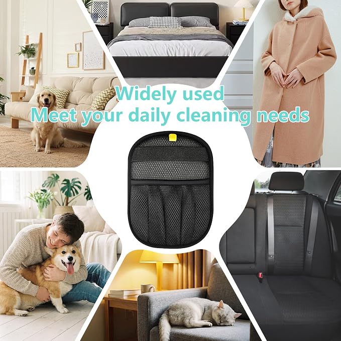 New Upgrade Pet Hair Removal Glove for Dogs & Cats, Electrostatic Reusable Magic Brush Removal Glove, Washable Pet Hair Remover Tool for Clothing, Sofa, Rug, Auto Interior