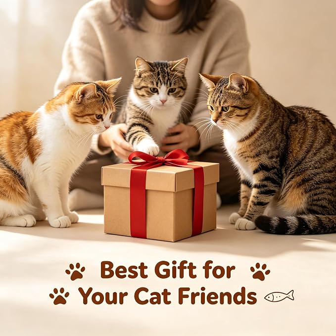 2BB Cat Kicker Toys 3 Pack, 13 Inch Quiet Catnip Toy Pillows for Indoor Cats, Soft Plush Refillable Kick Sticks for Kittens, Interactive Play & Exercise