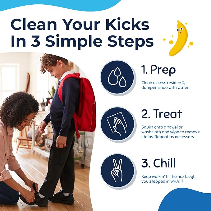 Miss Mouth's Stain Treater & Messy Steppers Shoe Cleaner Stain Remover Duo | Stain Remover for Clothes, Carpet, Upholstery and Shoe Cleaner for Sneakers, Leather, Cloth, Mesh