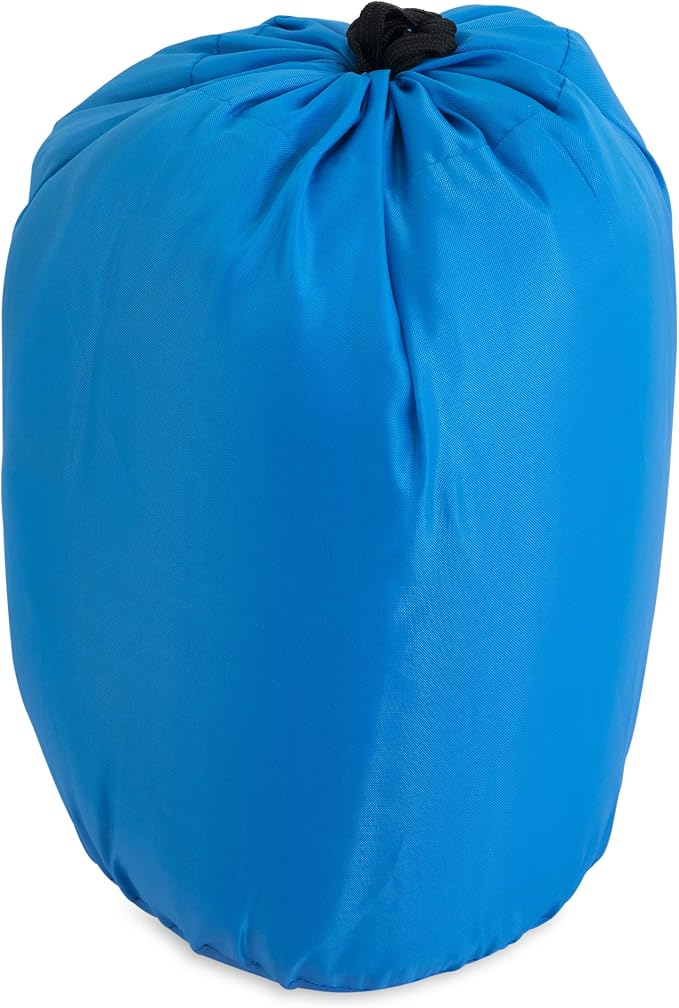 Chuckit! Outdoor Travel Portable Water Resistant Travel Pillow Dog Bed For Medium to Large Dogs 20 to 100 lbs, 39"L x 30"W, Blue