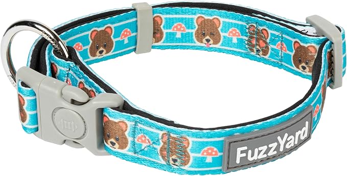 FuzzYard Savanna Dog Collar | Size L | Comfortable Neoprene Pet Collar for Everyday Walking & Training | Ideal Fit for Large Dogs