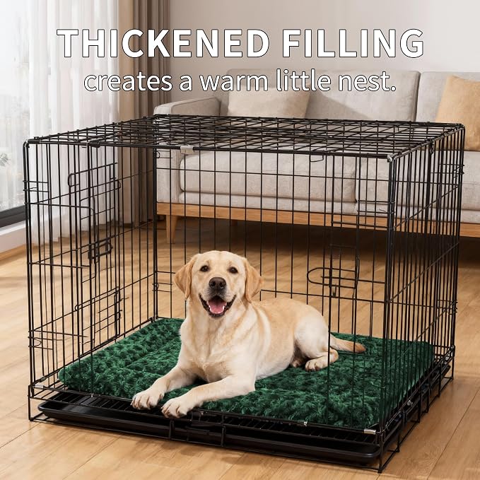 Dog Bed Mat - Comfortable Kennel Pad, Multi-Purpose Crate Bed & Mats for Dogs & Cats – Soft Crate Mat for Dog & Cat