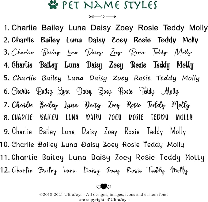 Ultra Joys Personalized Dog Tags for Pets - Durable Stainless Steel Customizable Dog Cat ID Tags - Dog Tags for Safety Optional Engraved on Both Sides -Bone Shape Dog Tag Large Size, Silver