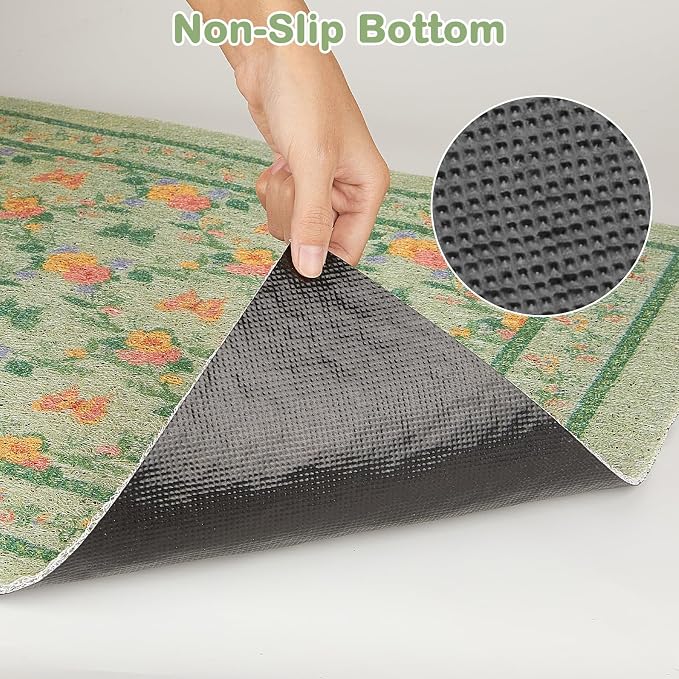 Unicorn Catcher 40"x30" Cat Litter Mat Non-Slip Washable Litter Box Mat | High-Density PVC Litter Catcher Mat Efficiently Traps Scattered Litter From Paws To Keep Floors Clean