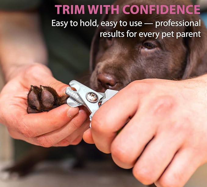 Pet Grooming Glove Set for Dogs & Cats – Premium Pet Hair Removal Glove with Free Nail Clippers & Nail File