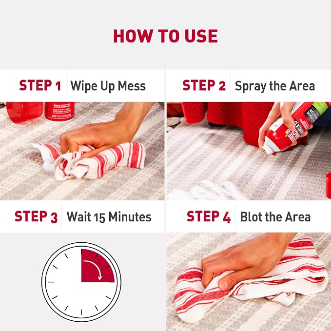 Nature's Miracle Advanced Dog Stain & Odor Eliminator Foam, 17.5 oz (6 Pk) | Enzymatic Cleaner Eliminates the Toughest Dog Messes, Foam Penetrates Into the Carpet, Safe For Pets and Home*, Fresh Scent