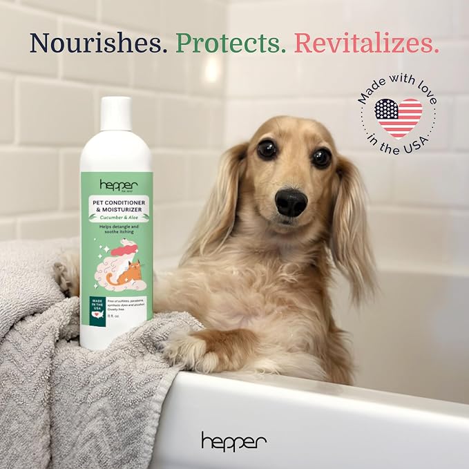 Hepper Pet Conditioner and Moisturizer - Cucumber & Aloe - 8oz