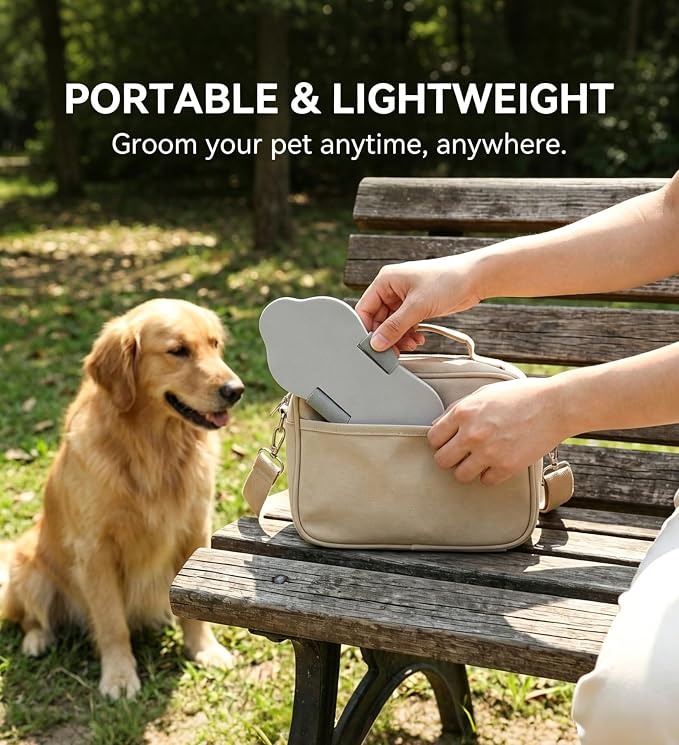 Dog Nail Scratch Board with Hand Strap, Portable Pet Nail File Sandpaper Board, Non-Slip EVA Dog Nail Grinder for Small Medium Large Dogs, Stress-Free Quiet Nail Trimming Tool, Lightweight Grey