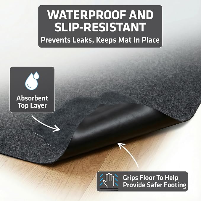 Drymate Jumbo XXL Potty Pad, Dog Playpen Mat Whelping (60x74), Super Absorbent, Waterproof, Slip-Resistant, Machine Washable, Reusable Puppy Pad for Training, Incontinence, Crate, Kennel (USA Made)