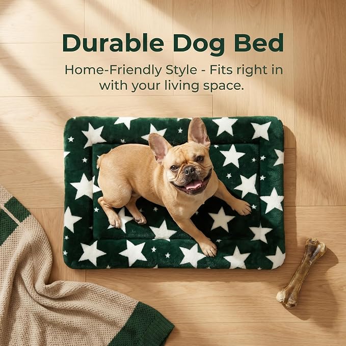 Dog Bed Mat - Soft Crate Pad for Kennel, Durable Pet Bed for Small Dogs & Cats - Comfort Support for Pet Crate, Cage, House